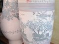付國勝的青花釉里紅從素坯繪畫到燒制成功