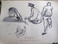 中國(guó)工藝美術(shù)大師張明文早期速寫(xiě)手稿欣賞