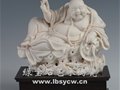 中國工藝美術大師蘇清河作品【8寸坐巖戲珠彌勒】