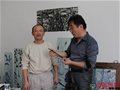 著名“新銳派”陶瓷藝術家、職業畫家漢俑的畫筆入藏綠寶石藝術陶瓷館