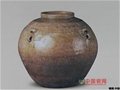 漢 青釉八系罐(原始瓷)