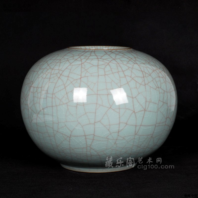 陳善林《金線哥窯罐》