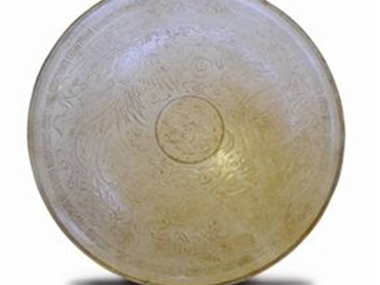 北宋定窯白釉龍鳳紋印花碗鑒識(shí)