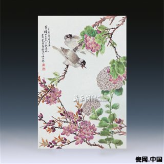 《花鳥瓷板》
