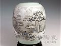 粉彩山水雪景是如何繪成的