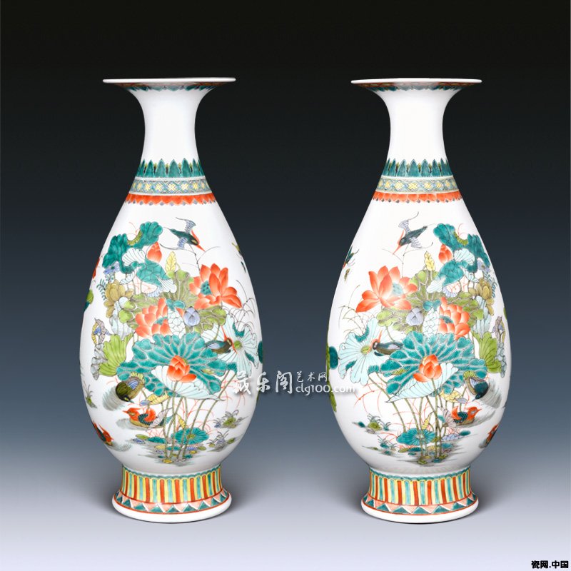 陳淑娟《荷塘清趣》對瓶