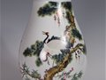 粉彩松鶴延年瓶   作者：李斌