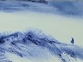澗君青花水墨瓷畫欣賞
