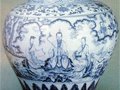 元代和明代初期的青花水墨畫