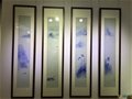 青花水墨山水作品欣賞