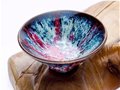 尹大中“窯變花釉斗笠盞”藝術作品欣賞