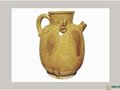 唐代鞏縣窯單色釉瓷器中精品——黃釉褐彩執(zhí)壺