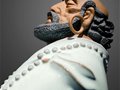 中國陶瓷藝術大師李明雕塑賞鑒——【達摩觀月尊】