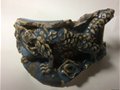 李建東|品鑒元代鶴壁窯天藍釉堆塑鏤空立體龍紋雙耳三足爐殘片