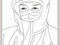 尹干鋼筆畫——向戰(zhàn)斗在抗疫前線的白衣戰(zhàn)士致敬〈四〉
