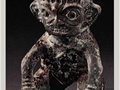 三星堆出土文物——銅跪坐人像