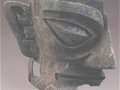 三星堆出土文物——青銅人面具殘件